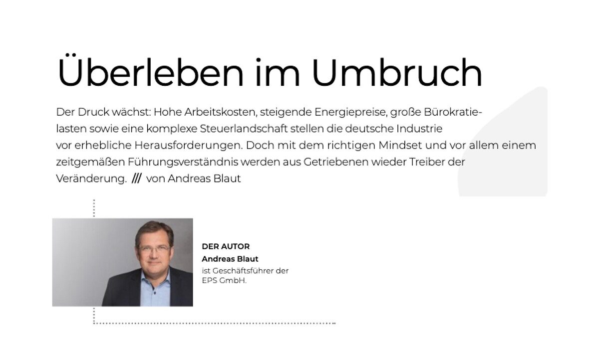 Überleben Im Umbruch Andreas Blaut Eps